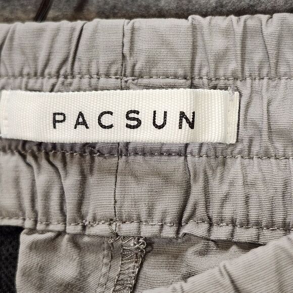 Pacsun Cargo Pants Women Large Gray Gorpcore Hiking Utility High Rise Zip Pocket - Picture 2 of 15